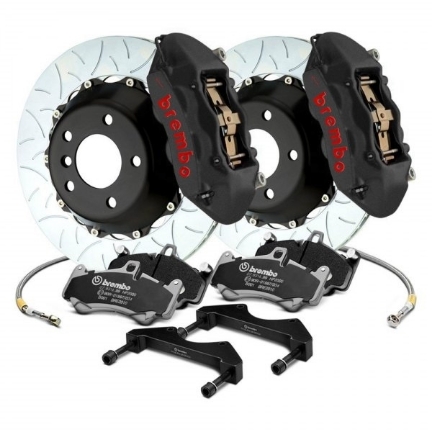 Picture of Brembo GT-S System A90 MKV Supra GR 2020+ 6 POT 380x34 Black Hard Anodized Slotted Type 3 Front Brake Kit