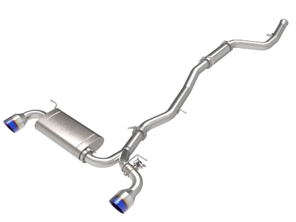 Picture of aFe Takeda 2-1/2 IN to 3 IN 304 Stainless Steel Cat-Back Exhaust System w/ Blue Flame Tip - 2020+ GR Supra 2.0