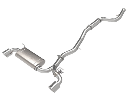 Picture of aFe Takeda 2-1/2 IN to 3 IN 304 Stainless Steel Cat-Back Exhaust System w/ Polished Tip - 2020+ GR Supra 2.0