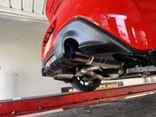Picture of HKS Hi-Power Spec-L Burnt Tip Catback Light Weight Exhaust - 2013-2020 FRS/BRZ/86, 2022+ BRZ/GR86 - 32016-BT001