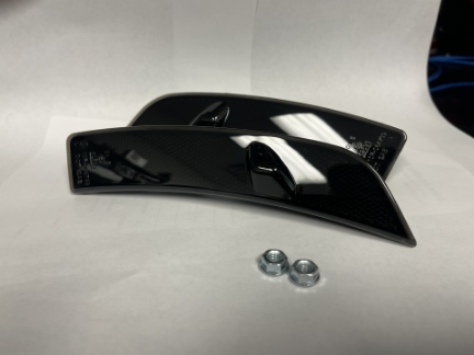 Picture of 86SpeedOEM Style Protruding Front Bumper Reflector Lights - Smoked Lens/Amber LED - 2022+ BRZ/GR86