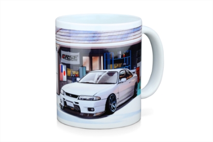 Picture of Tomei White Mug R33 GT-R Car Life Garage