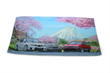 Picture of Tomei Bath Towel GDB/R32/AE86 Cherry Blossom Mt. Fuji