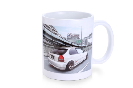 Picture of Tomei White Mug EK9 Civic Osaka-Kanjo