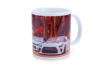 Picture of Tomei White Mug GT-R Autumn Nagano Forest