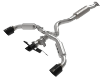 Picture of aFe Gemini GR Corolla XV 3 IN to 2-1/2 IN 304 Stainless Steel Cat-Back Exhaust System w/ Cut-Out (Black Tip) - 2023+ GR Corolla