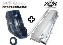 Picture of CSF B58 Charge-Air Cooler Manifold + NVS Engine Cover Combo - 2020+ GR Supra