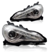 Picture of Winjet JDM-Style Series 10 Headlight with LED DRL - Chrome/Clear