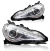 Picture of Winjet JDM-Style Series 10 Headlight with LED DRL - Chrome/Clear