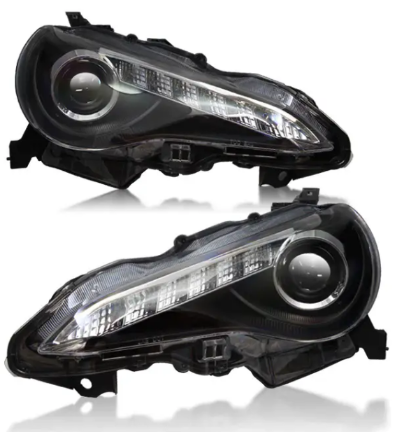 Picture of Winjet JDM-Style Series 10 Headlight with LED DRL - Black/Clear