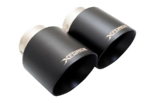 Picture of XFORCE Black Exhaust Tip Set - 2020+ Toyota GR A90 MKV Supra