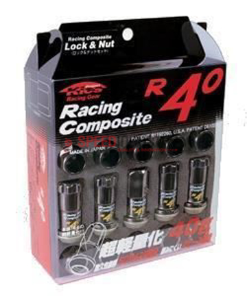 Picture of Project Kics R40 M12x1.25 Lug Nuts w/Locks - Black Chrome