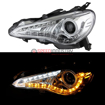 Picture of Spyder BRZ Projector Headlights W/DRL LED (Non Halo)-Black