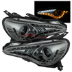 Picture of Spyder BRZ Projector Headlights W/DRL LED (Non Halo)-Black