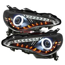 Picture of Spyder FRS Projector Headlights w/LED DRL (CCFL HALO)-Black