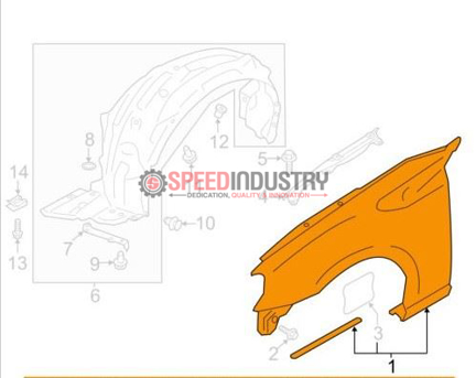Picture of Toyota OE Mud Guard Fender Liner LH