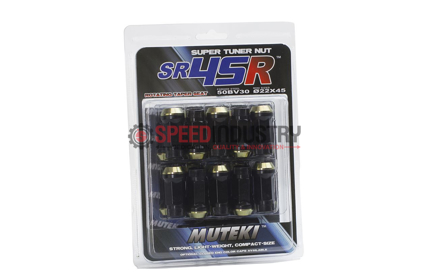Picture of Muteki SR45R 12x1.25 Lug Nut Kit - Black