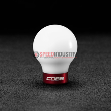 Picture of COBB 6-Speed Delrin Shift Knob - White w/ Race Red