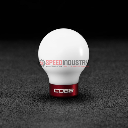 Picture of COBB 6-Speed Delrin Shift Knob - White w/ Race Red