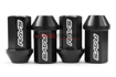 Picture of Rays Dura-Nut L42 12x1.25 Straight Type Black Lug Nuts w/Locks