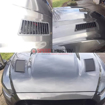 Picture of Verus Hood Louver kit NON GT Spec hood Black - Mustang 15+