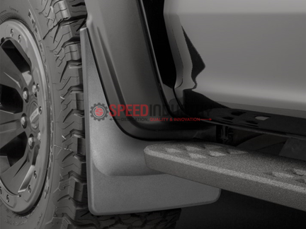 Picture of WeatherTech Front No Drill Mud Flaps Black Raptor 17+ - 110073