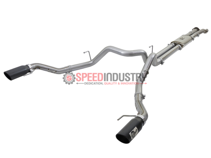 Picture of aFe MACH Force-Xp Catback Exhaust Black Tips Raptor 17+ - 49-43045-B