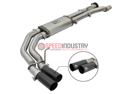 Picture of aFe Rebel Side Exit Black Tips Catback Exhaust Raptor 17+ - 49-43091-B