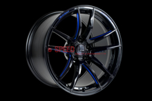 Picture of Weds RN-55M Black/Blue Machining 19in A90 MKV Supra GR 2020+ (Front and Rear Fitment)