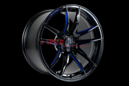 Picture of Weds RN-55M Black/Blue Machining 19in A90 MKV Supra GR 2020+ (Front and Rear Fitment)