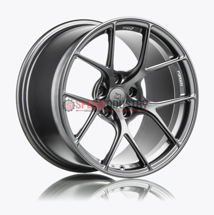 Picture of Titan 7 T-S5 20in - Satin Titanium - A90 MKV Supra GR 2020+ (Front and Rear Fitment)