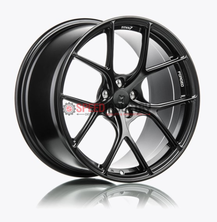 Picture of Titan 7 T-S5 18x9.5+40 5x114.3 - Machine Black - WRX/STI