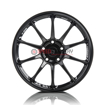 Picture of Titan 7 T-R10 18x9.5 +40 5x114.3 - Machine Black - WRX/STI