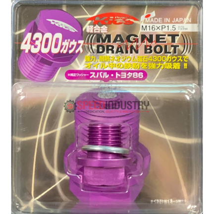 Picture of Project Kics Magnetic Drain Bolt M16x1.5 - Purple