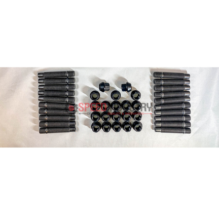 Picture of MSH 90mm Black Bullet Nose Stud Kit 14x1.25 - A90 MKV Supra GR 2020+