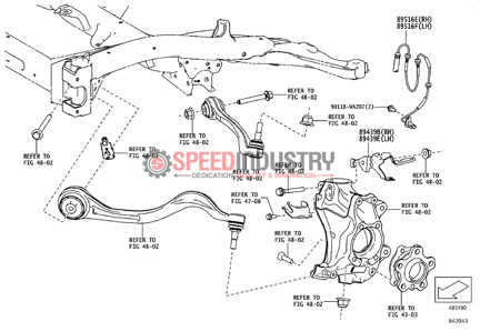 Picture of ABS Wheel Speed Sensor (Left, Right, Front)