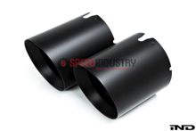 Picture of IND MATTE BLACK EXHAUST TIP SET - 2020+ GR Supra
