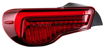 Picture of Valenti Jewel Ultra LED Tail Lamps - Red Lens/Black - 2013-2020 BRZ/FR-S/86