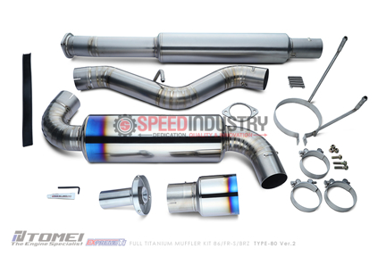 Picture of Tomei Full Titanium Muffler Kit Expreme Ti Type-80 Ver.2 - 2013-2020 BRZ/FR-S/86, 2022+ BRZ/GR86
