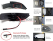Picture of LED WERKS Smoked Dynamic Side Mirror Blinker - 2019+ Corolla Hatchback