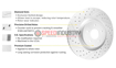 Picture of R1 Concepts GEO-Carbon Drilled and Slotted Front Brake Rotors - 2020+ GR Supra 3.0