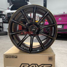 Picture of Gram Lights 57Transcend Unlimit Edition - 19in - Super Dark Gunmetal/Machining/E-Pro Coat - GR Supra 20+ (Front & Rear)