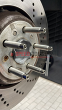 Picture of Wheel Mate Raw Titanium M14x1.25 to M14x1.5 74mm Wheel Stud Conversion - 2020+ GR Supra