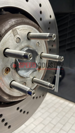 Picture of Wheel Mate Raw Titanium M14x1.25 to M14x1.5 74mm Wheel Stud Conversion - 2020+ GR Supra