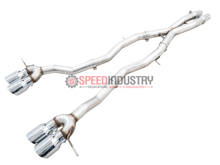 Picture of AWE Track Edition Catback Exhaust (Chrome Silver Tips) - 2021+ BMW G80 M3/G82 M4