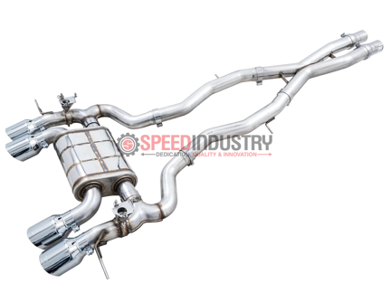 Picture of AWE SwitchPath™ Catback Exhaust (Chrome Silver Tips) - 2021+ BMW G80 M3/G82 M4