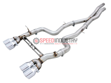Picture of AWE Track Edition Catback Exhaust (Chrome Silver Tips) - 2015-2020 BMW F80 M3/F82 M4