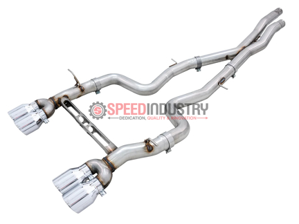 Picture of AWE Track Edition Catback Exhaust (Chrome Silver Tips) - 2015-2020 BMW F80 M3/F82 M4