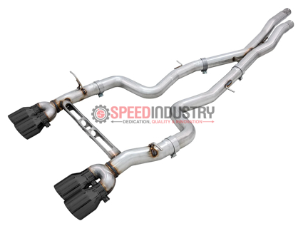 Picture of AWE Track Edition Catback Exhaust (Black Tips) - 2015-2020 BMW F80 M3/F82 M4