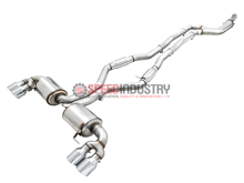 Picture of AWE Resonated Touring Edition Exhaust (Chrome Silver Tips) - 2019+ BMW G20 M340i/G22 M440i